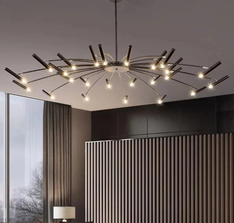 Современный потолочный светильник «Aurum Black G9»